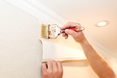 Pose de papier peint à Ambrus — revêtements muraux et toiles de verre